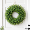 eucalyptus wreath, greenery wreath, front door wreath, spring wreath, farmhouse decor, easter wreath, outdoor wreath, door decor, green wreath, wall wreath, porch decor, housewarming gift, year round decor