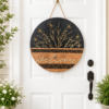 welcome door sign, wooden door sign, farmhouse decor, front door decor, porch decor, wood wreath sign, rustic door decor, spring door decor, summer door decor, fall door decor, entryway decor, housewarming gift, wood wall decor
