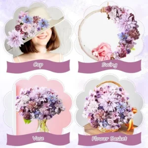 20PCS Artificial Rose Flower Heads | Silk Flowers for Crafts | DIY Wreath Supplies | Wedding Table Decor | Fake Roses for Home Decoration - Image 16