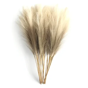 Artificial Pampas Grass Stems 6PCS | Faux Pampas Grass Bouquet | Boho Home Decor | Wedding Table Centerpiece | Dried Flower Arrangement - Image 12