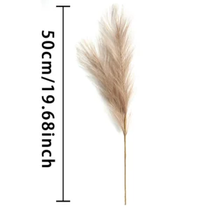 Artificial Pampas Grass Stems 6PCS | Faux Pampas Grass Bouquet | Boho Home Decor | Wedding Table Centerpiece | Dried Flower Arrangement - Image 13