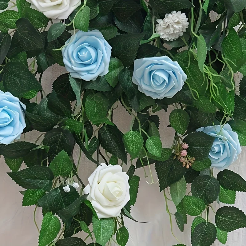 25PCS Artificial Rose Flowers with Stems | Fake Roses for DIY Wedding Bouquet | Floral Centerpieces | Home Party Decor | Silk Flower Arrangement - Image 5
