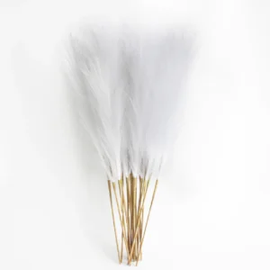 Artificial Pampas Grass Stems 6PCS | Faux Pampas Grass Bouquet | Boho Home Decor | Wedding Table Centerpiece | Dried Flower Arrangement - Image 9