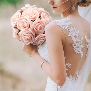 25PCS Artificial Rose Flowers with Stems | Fake Roses for DIY Wedding Bouquet | Floral Centerpieces | Home Party Decor | Silk Flower Arrangement - Image 3