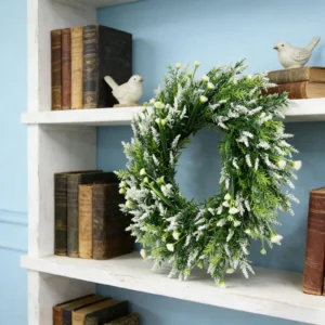 Lavender Wreath for Front Door 20 Inch | Artificial Floral Wreath | Summer Door Decor | Farmhouse Greenery Wreath | Wedding Wall Hanging - Image 5