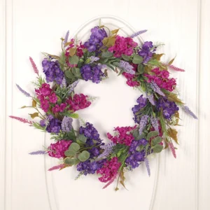 Sunflower Wreath for Front Door | Eucalyptus Spring Wreath with Welcome Sign | Artificial Floral Wreath | Outdoor Wall & Window Decor - Image 8