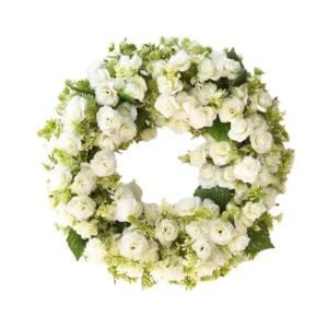 Spring Wreath for Front Door | Artificial Floral Wreath | Colorful Flower Garland | Easter Door Decor | Wedding & Party Wall Hanging - Image 3