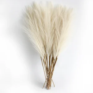 Artificial Pampas Grass Stems 6PCS | Faux Pampas Grass Bouquet | Boho Home Decor | Wedding Table Centerpiece | Dried Flower Arrangement - Image 3