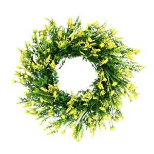 Lavender Wreath for Front Door 20 Inch | Artificial Floral Wreath | Summer Door Decor | Farmhouse Greenery Wreath | Wedding Wall Hanging - Image 6