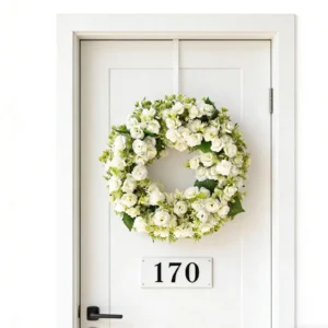 Spring Wreath for Front Door | Artificial Floral Wreath | Colorful Flower Garland | Easter Door Decor | Wedding & Party Wall Hanging - Image 9