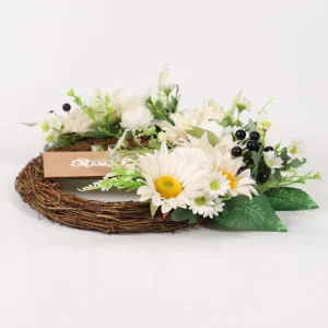 Sunflower Wreath for Front Door | Eucalyptus Spring Wreath with Welcome Sign | Artificial Floral Wreath | Outdoor Wall & Window Decor - Image 6
