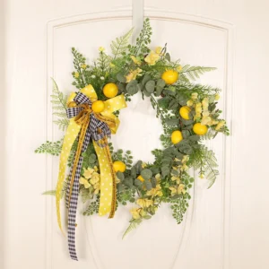 Sunflower Wreath for Front Door | Eucalyptus Spring Wreath with Welcome Sign | Artificial Floral Wreath | Outdoor Wall & Window Decor - Image 20