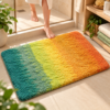 Thick Plush Bathroom Rug, Absorbent Non Slip Bath Mat, Sky Soft Shower Floor Mat