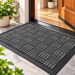 Doormat Non Slip Waterproof Dustproof Carpet Bath Mat Rubber Indoor Outdoor Rug Durable Home Hotel Entrance Doormat