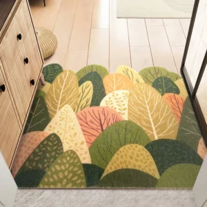 Alternative view of Large PVC Rubber Door Mat, Indoor Outdoor Entrance Rug, Low Profile Non Slip Mat