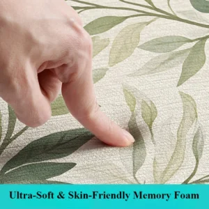Floral Bath Mat, Extra Thick Soft Bathroom Rug, Absorbent Non Slip Floor Mat - Image 5