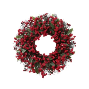 Christmas Wreath for Front Door, Artificial Holiday Wreath, Festive Greenery Garland, Winter Door Decor, Farmhouse Decoration - Image 8