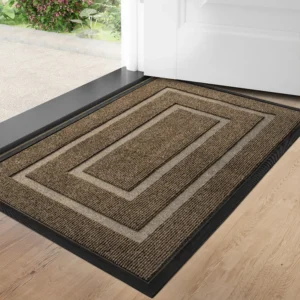 Alternative view of Front Door Mat Non Slip, Durable Low Profile Welcome Mat, Heavy Duty Waterproof Doormat, Stain Resistant Entrance Rug, Modern Home Floor Mat