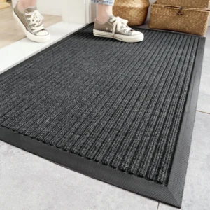 Non Slip Doormat Indoor Outdoor, Durable Dustproof Entrance Rug, Waterproof Door Mat, Textured Entryway Carpet, Modern Home Floor Mat - Image 7