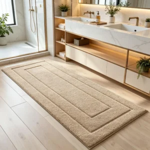 Extra Long Bathroom Runner, 60x110cm Non Slip Bath Mat, Soft Microfiber Rug - Image 6