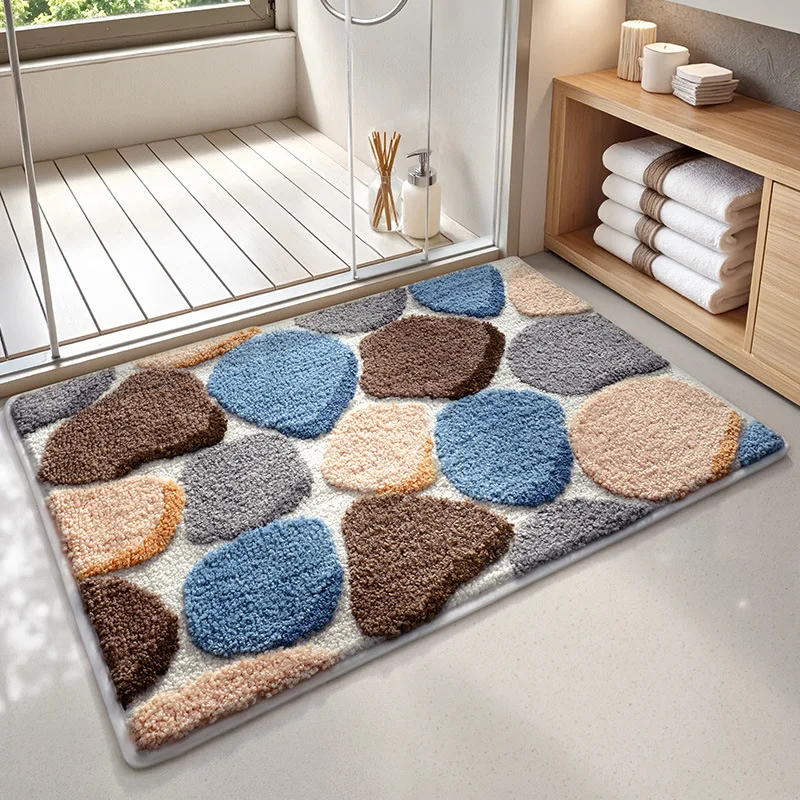 Cartoon Bathroom Rug, Soft Flocked Bath Mat, Absorbent Non Slip Floor Mat - Image 19