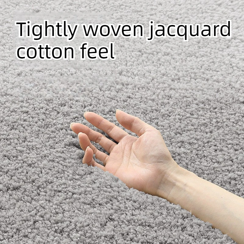 Solid Color Microfiber Bath Mat, Thick Soft Absorbent Non Slip Bathroom Rug - Image 5