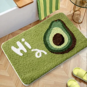 Cartoon Bathroom Rug, Soft Flocked Bath Mat, Absorbent Non Slip Floor Mat - Image 7