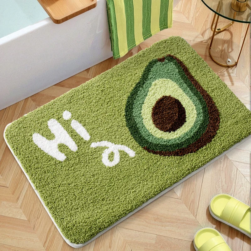 Cartoon Bathroom Rug, Soft Flocked Bath Mat, Absorbent Non Slip Floor Mat - Image 7