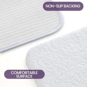 Alternative view of Ultra Soft Microfiber Bath Mat, Thick Absorbent Non Slip Bathroom Rug