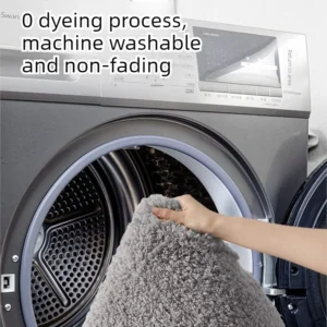 Solid Color Microfiber Bath Mat, Thick Soft Absorbent Non Slip Bathroom Rug - Image 6