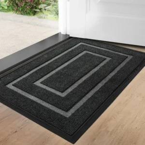 Front Door Mat Non Slip, Durable Low Profile Welcome Mat, Heavy Duty Waterproof Doormat, Stain Resistant Entrance Rug, Modern Home Floor Mat - Image 4