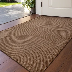 3D Geometric Doormat, Non Slip Entrance Mat, Dirt & Water Scraper Rug, Low Profile Front Door Mat, Slim Edge Indoor Outdoor Door Mat - Image 7