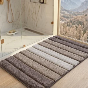 Piano Key Bath Mat, Colorful Flocked Bathroom Rug, Absorbent Non Slip Mat - Image 10