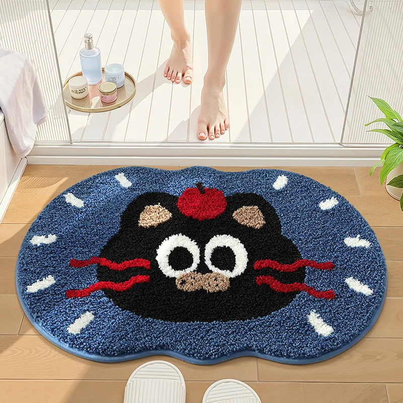 Cartoon Bathroom Rug, Soft Flocked Bath Mat, Absorbent Non Slip Floor Mat - Image 27
