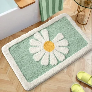 Cartoon Bathroom Rug, Soft Flocked Bath Mat, Absorbent Non Slip Floor Mat - Image 9