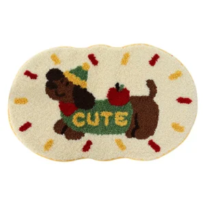 Cartoon Bathroom Rug, Soft Flocked Bath Mat, Absorbent Non Slip Floor Mat - Image 29