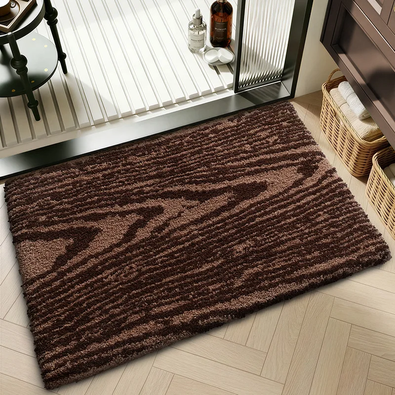 Geometric Bathroom Rug, Thick Microfiber Bath Mat, Absorbent Non Slip Floor Mat - Image 22