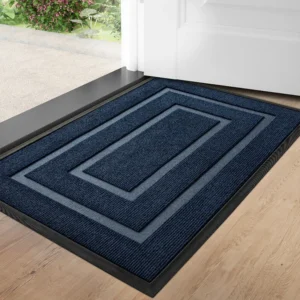 Front Door Mat Non Slip, Durable Low Profile Welcome Mat, Heavy Duty Waterproof Doormat, Stain Resistant Entrance Rug, Modern Home Floor Mat - Image 3