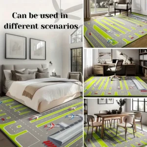 City Highway Play Mat, Road Rug for Toy Cars, Interactive Kids Floor Mat, Educational Playroom Carpet - Image 6