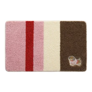 Alternative view of Plush Bath Mat, Soft Absorbent Bathroom Rug, Non Slip Quick Dry Floor Mat