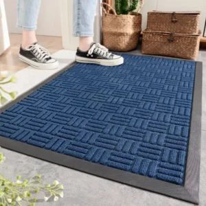 Non Slip Doormat Indoor Outdoor, Durable Dustproof Entrance Rug, Waterproof Door Mat, Textured Entryway Carpet, Modern Home Floor Mat - Image 11