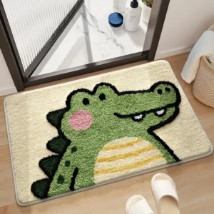 Cartoon Bathroom Rug, Soft Flocked Bath Mat, Absorbent Non Slip Floor Mat - Image 25