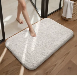 Ultra Soft Microfiber Bath Mat, Thick Absorbent Non Slip Bathroom Rug - Image 9