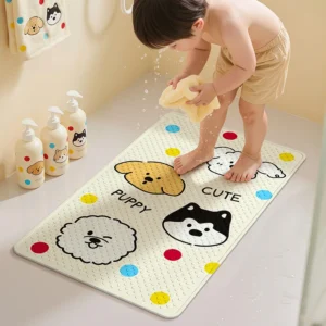 Cartoon PVC Bath Mat, Non Slip Shower Rug, Double Sided Bathroom Floor Mat - Image 13