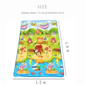 Alternative view of Kids Educational Play Mat, Alphabet Learning Rug, Double Sided Activity Mat, Nursery Floor Carpet