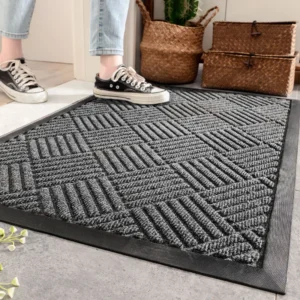 Non Slip Doormat Indoor Outdoor, Durable Dustproof Entrance Rug, Waterproof Door Mat, Textured Entryway Carpet, Modern Home Floor Mat - Image 10