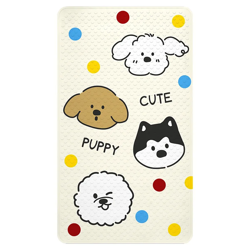 Cartoon PVC Bath Mat, Non Slip Shower Rug, Double Sided Bathroom Floor Mat - Image 6