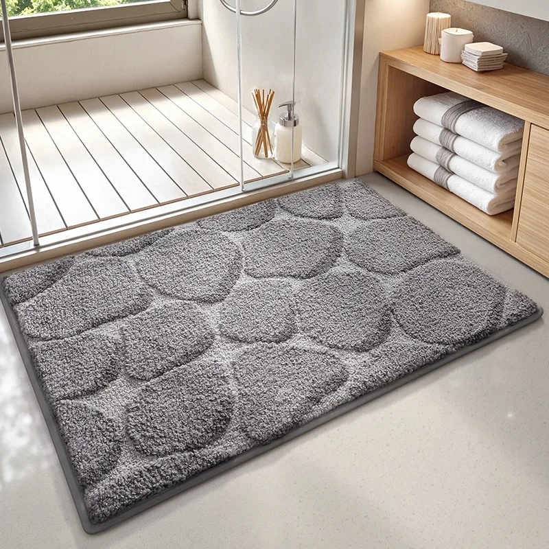 Cartoon Bathroom Rug, Soft Flocked Bath Mat, Absorbent Non Slip Floor Mat - Image 5