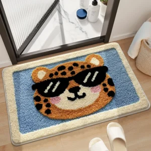 Cartoon Bathroom Rug, Soft Flocked Bath Mat, Absorbent Non Slip Floor Mat - Image 24