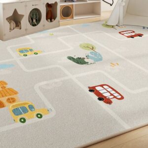 Nordic Style Large Area Rug - Cartoon Bedroom Carpet for Living Room, Thick Plush Floor Mat - Image 9